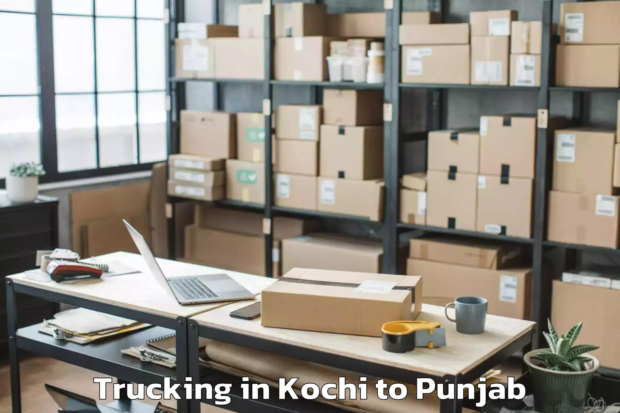 Book Kochi to Khem Karan Trucking Online